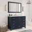 22 po P 35,4 po Meuble-lavabo blanc en H avec miroir-1480627069