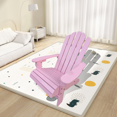 Outdoor or Indoor Wood Children Adirondack Chair