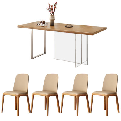 Simple Creative Advanced Sense Ash Wood Table Set