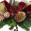 Holiday Candle Holder With Hydrangeas, Pinecones And Ribbon