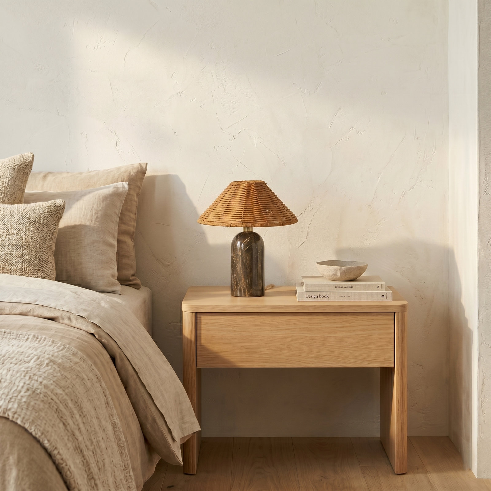 Natural Rattan Desk Lamp