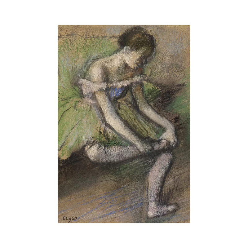 La Jupe Verte, C.1896 by Edgar Degas - Wrapped Canvas Painting, 66.04 cm H x 45.72 cm W x 1.91 cm D