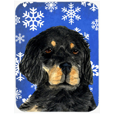 The Holiday Aisle Ashlynn Gordon Setter Glass Cutting Board