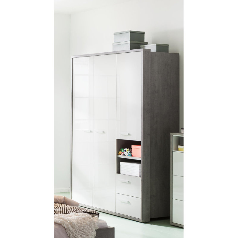 Mipiace 3 Door Manufactured Wood Wardrobe