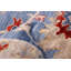 Tapis bleu moderne Oushak 8 pi 3 po x 10 pi 2 po