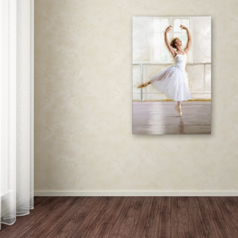 « ballet dancer », art sur toile, H 19 po x l 12 po x P 2 po