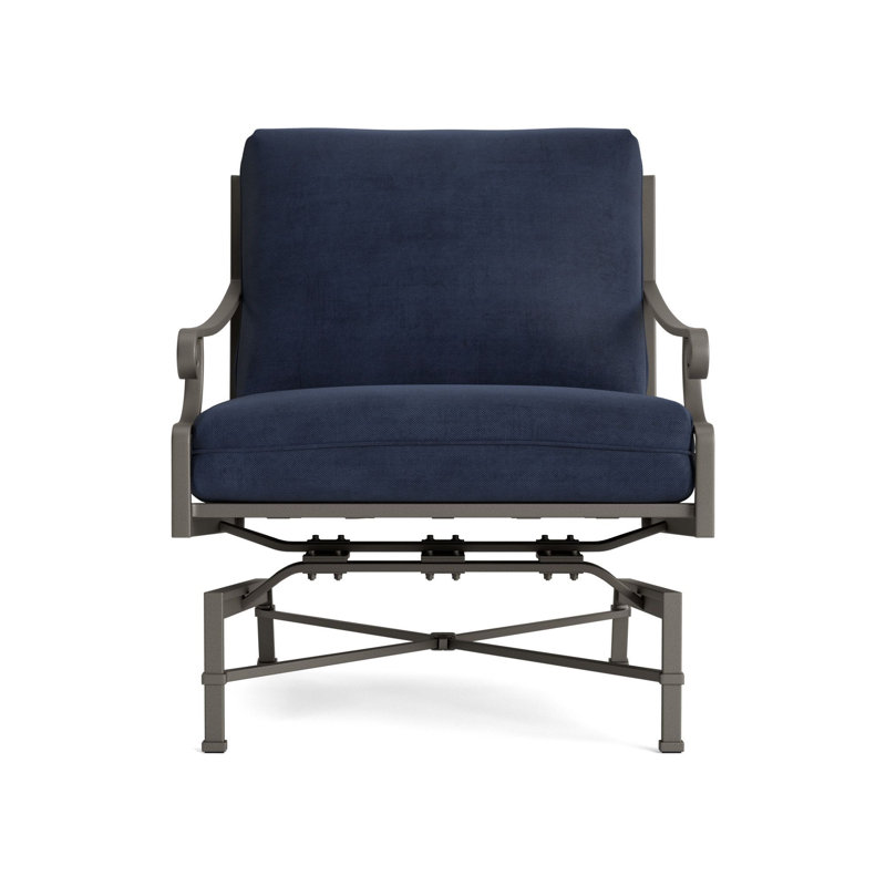 Venetian Outdoor Lounge Chair, Mica, Fusion Neptune