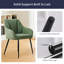 Scandinavian Soft Textured Armchair Upholstered with Thickened Cushion Dining Chair-1496453478-1496453473