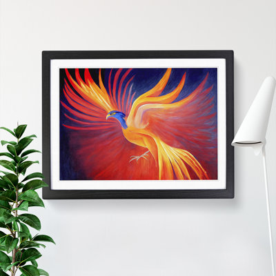 Compelling Phoenix Bird - Framed Print