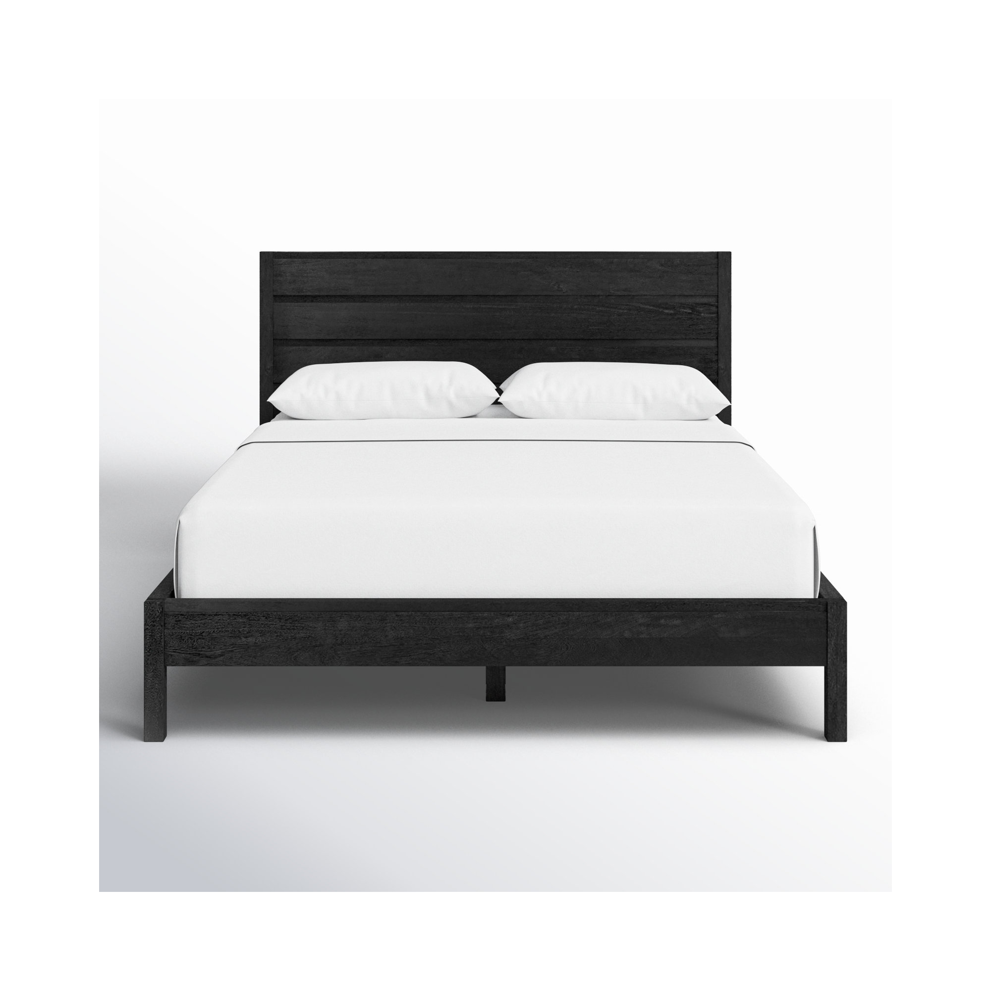 Stills Solid Wood Bed, Black