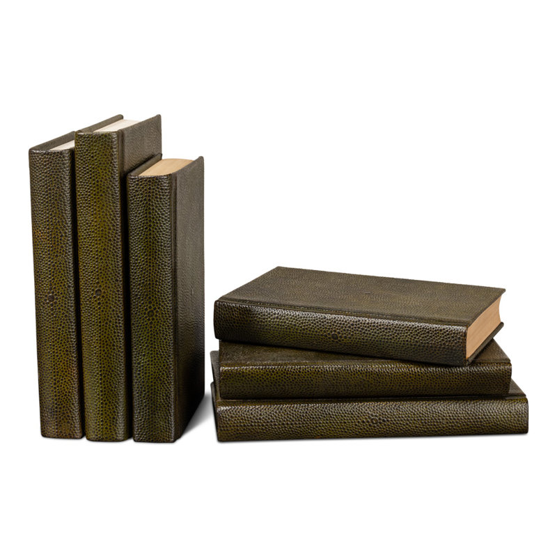 Shagreen Handmade and Media Decorative Book, Green