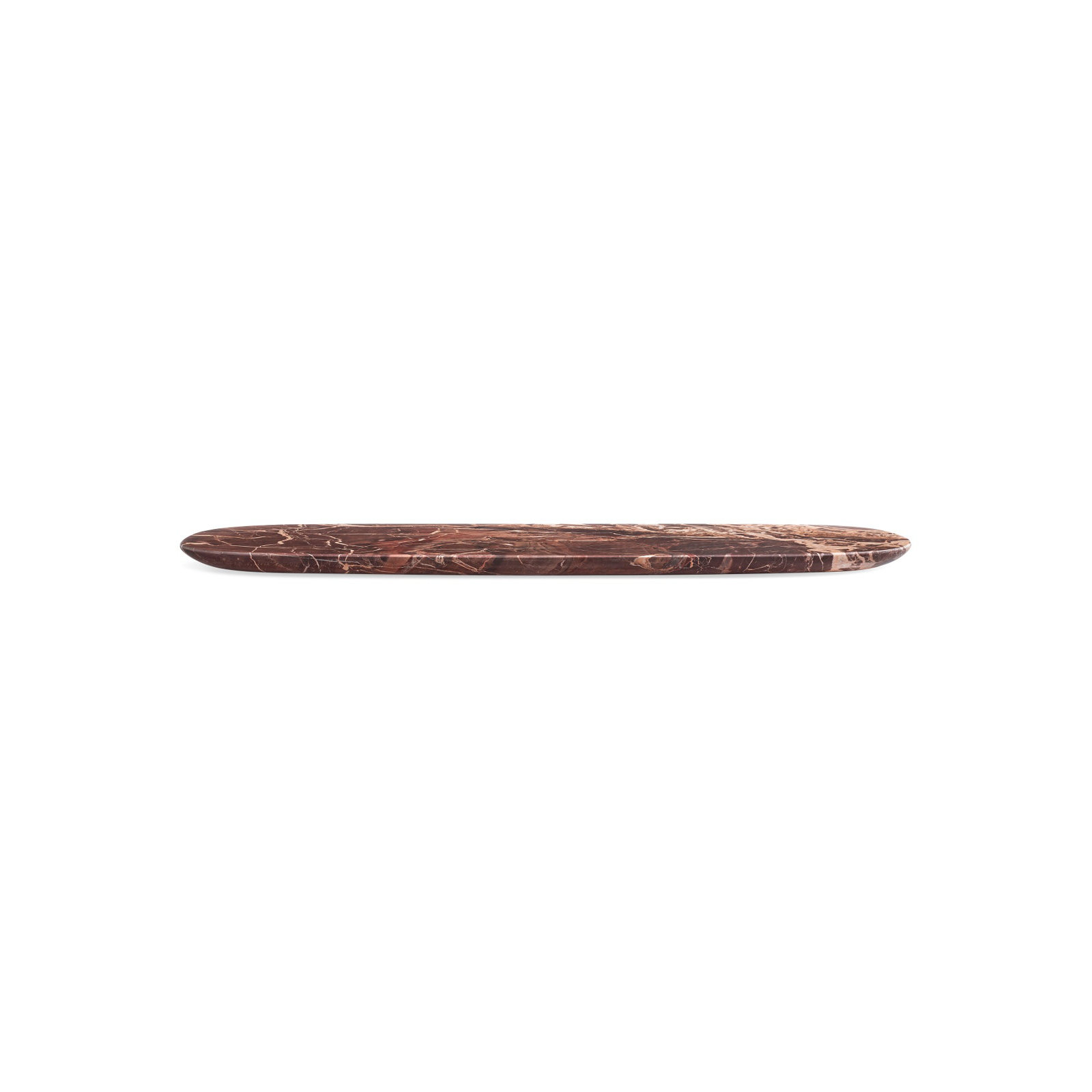 Delicious Modern Marble Tray - Set of 1, 1" H x 26" W x 9" D, Cherry Marble