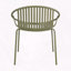 Chaise de salle à manger empilable en PP respirant