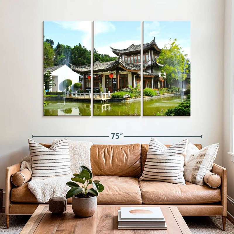Adella Mae Fah Luang Buddhist Temple, 42" H x 65" W