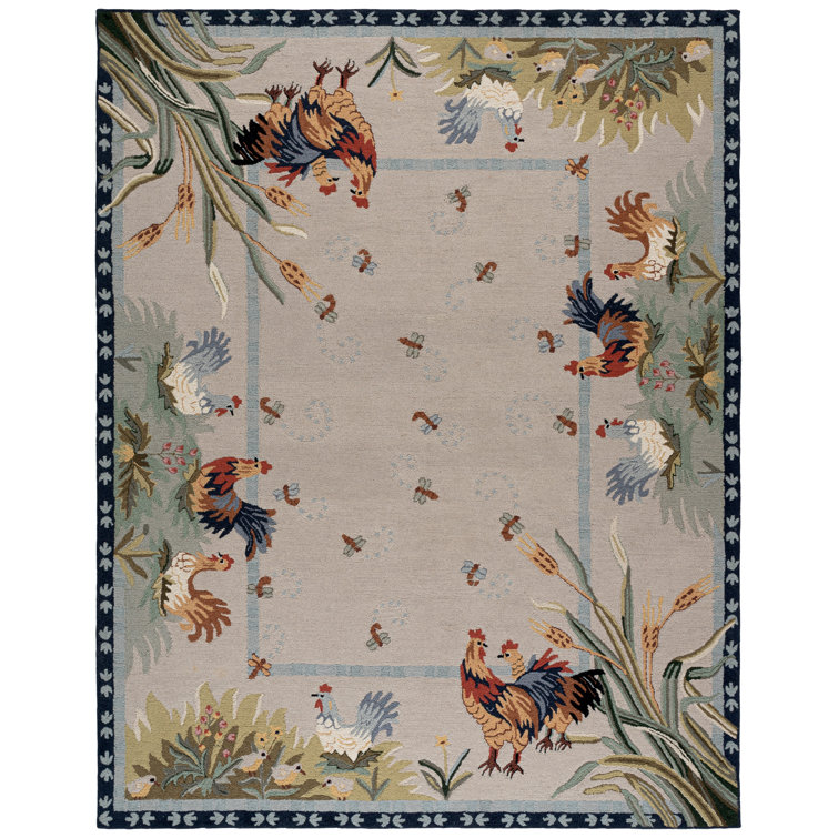 Kinchen Hand Hooked Wool Oriental Rug