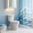 Transitional Slow-Close Round Front Toilet Seat(White/Modern)