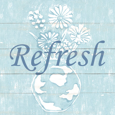 Refresh Flowers - Wrapped Canvas Painting
