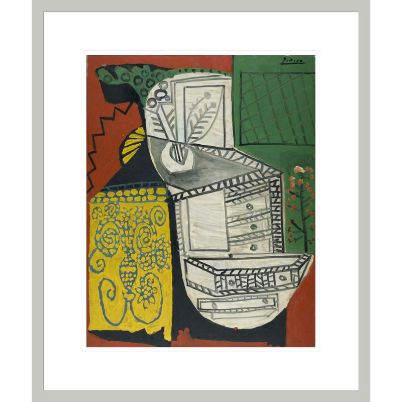 La Commode Chinoise (La Commode Chinoise) par Pablo Picasso, estampe numérique encadrée, 21.09" H x 17.75" W