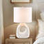 Lampe de table en cÃ©ramique blanche â€“ Voir ci-dessous