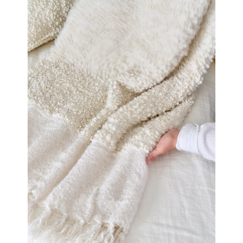 Murphy Throw Blanket, Ivory