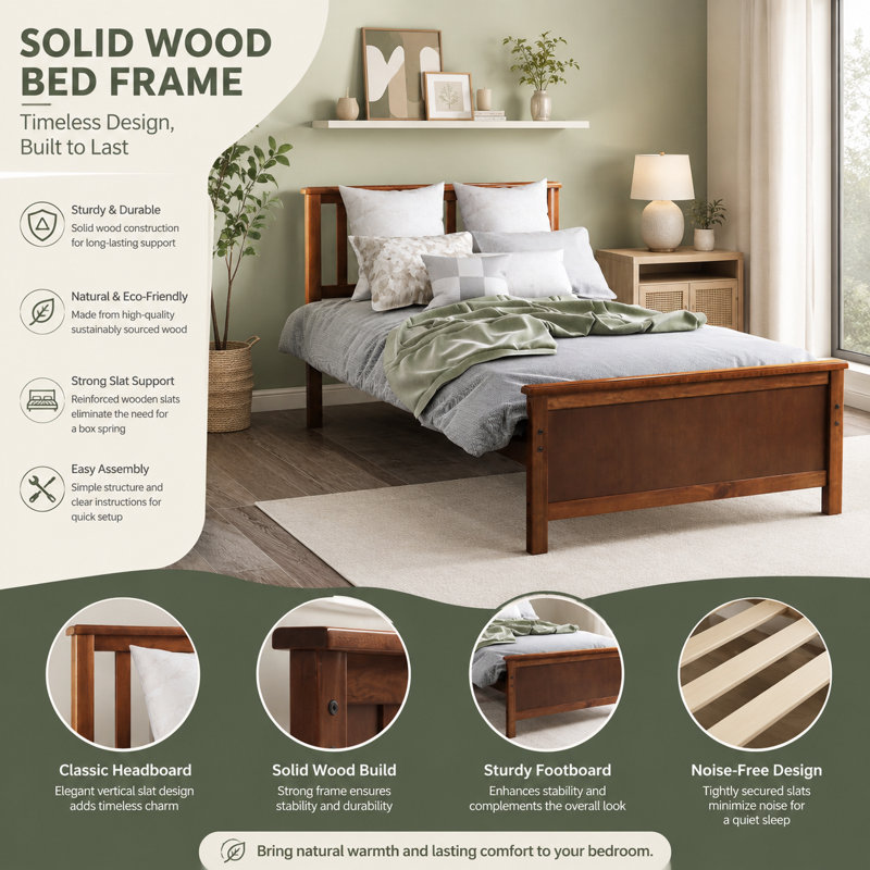 Eastford Solid Wood Platform Bed