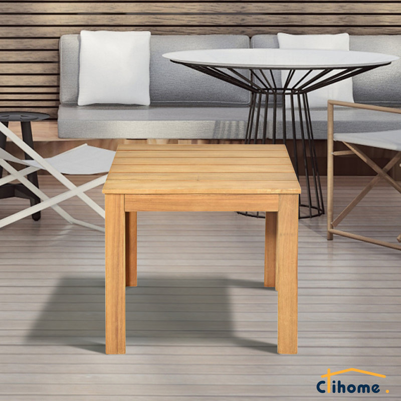 Table bistro en bois, Naturel
