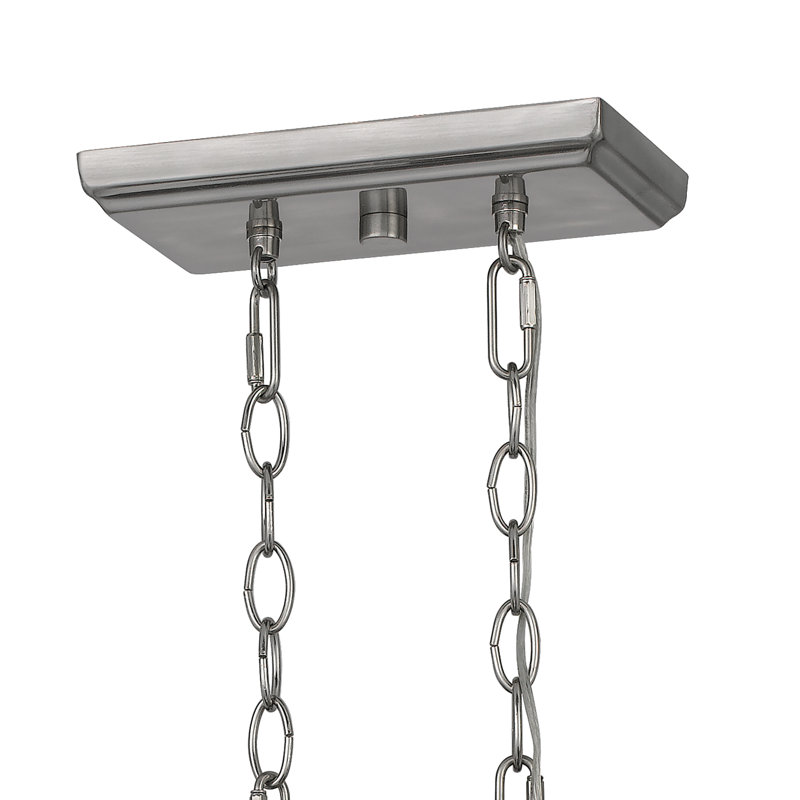 Luminaire suspendu linéaire à 6 lumières