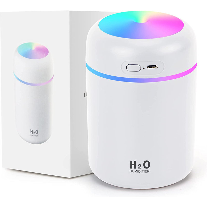 Mini humidificateur coloré coloré, humidificateur de bureau personnel USB pour voiture, bureau, chambre à coucher, etc.