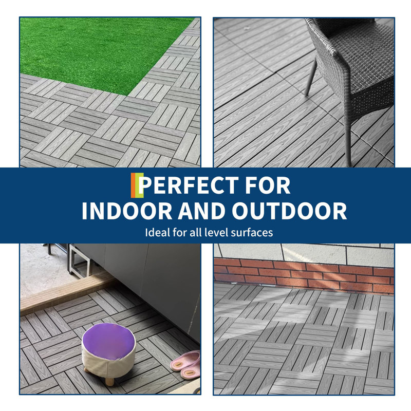 23 W Interlocking Deck, Grey
