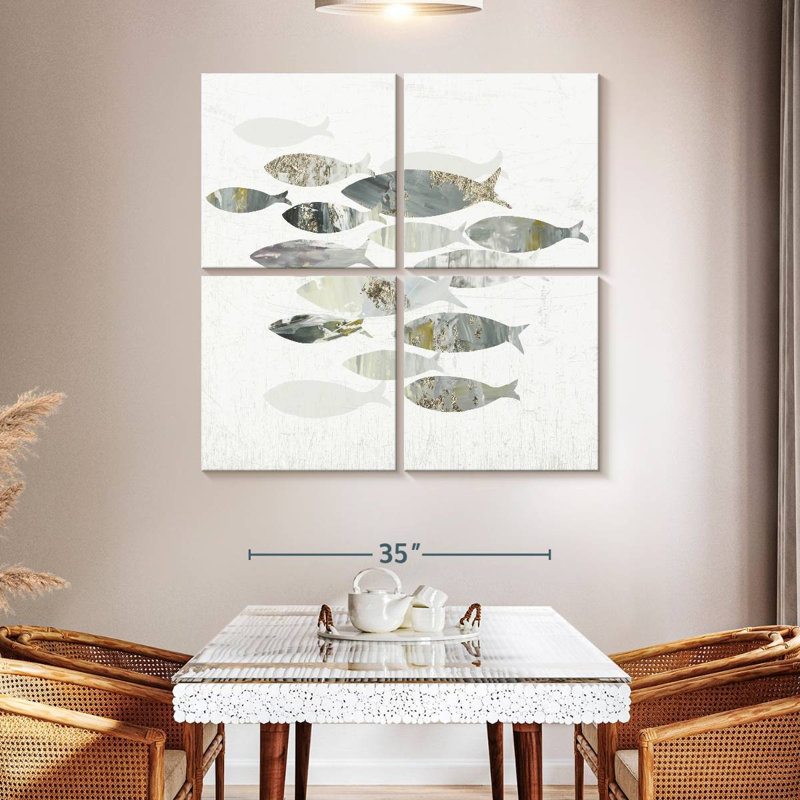 Brampt Gone Fishing II, 45" H x 45" W