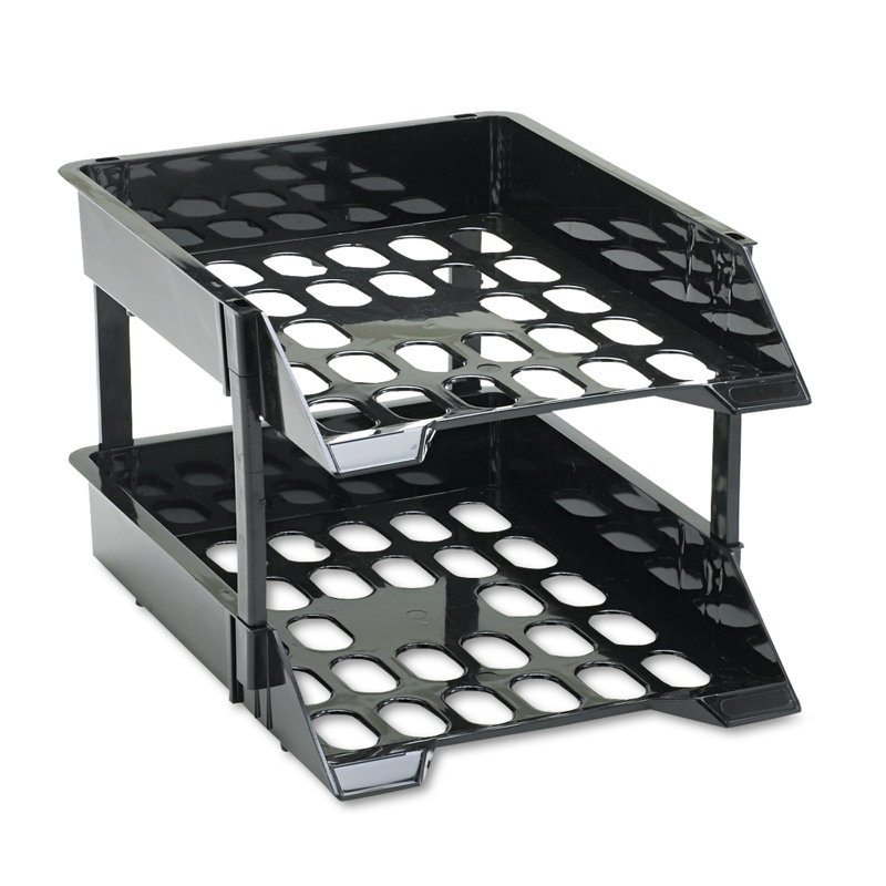 Deflect-o® Super Tray® Unbreakable Countertop Tray Plastic Stackable File Organizer
