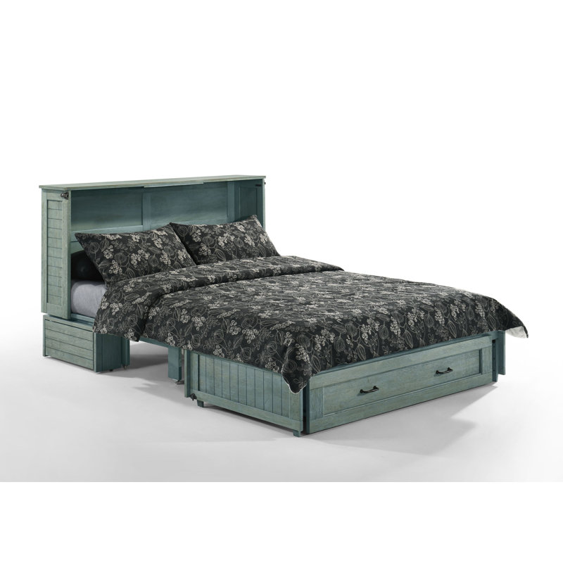 Lit coquelicot, Bleu antique
