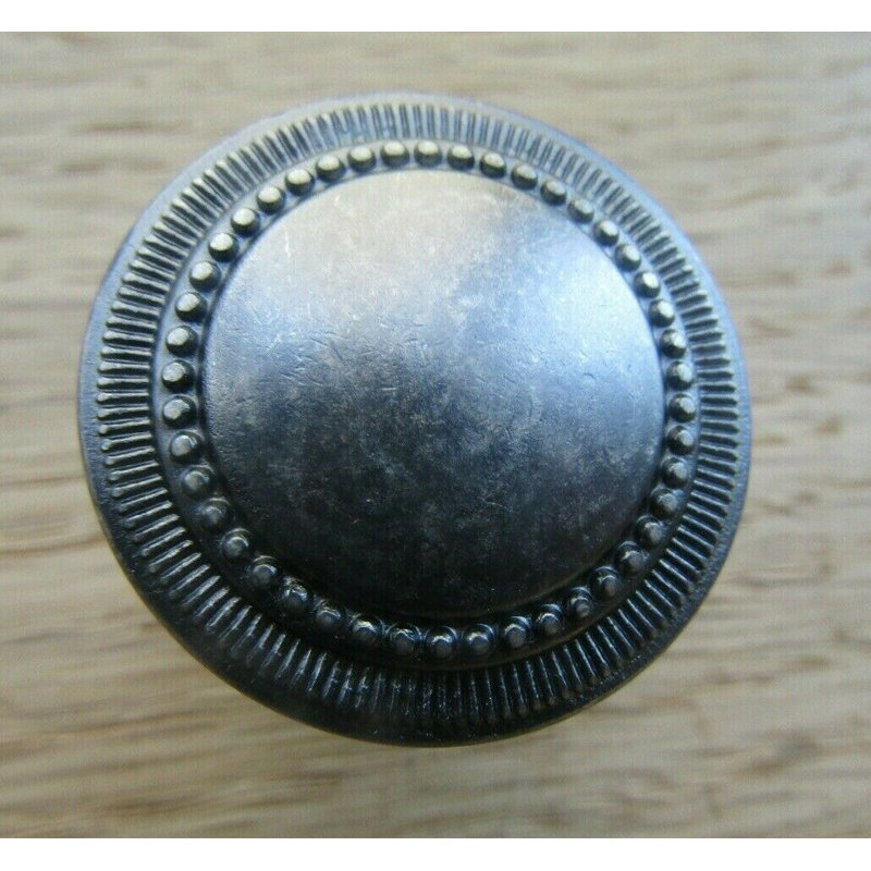 Clem 32mm Diameter Mushroom Knob, Antique Brass