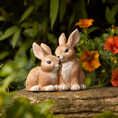 Figurine Woodland Bunny Couple (ensemble de 2)