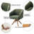 Chenille Upholstered Swivel Chair-1441659828