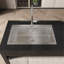 Évier de cuisine en acier inoxydable, lavabo simple sur pied en nickel brossé 32 po x 19 po, avec drain et crochet standard américain, LS-SSBR02