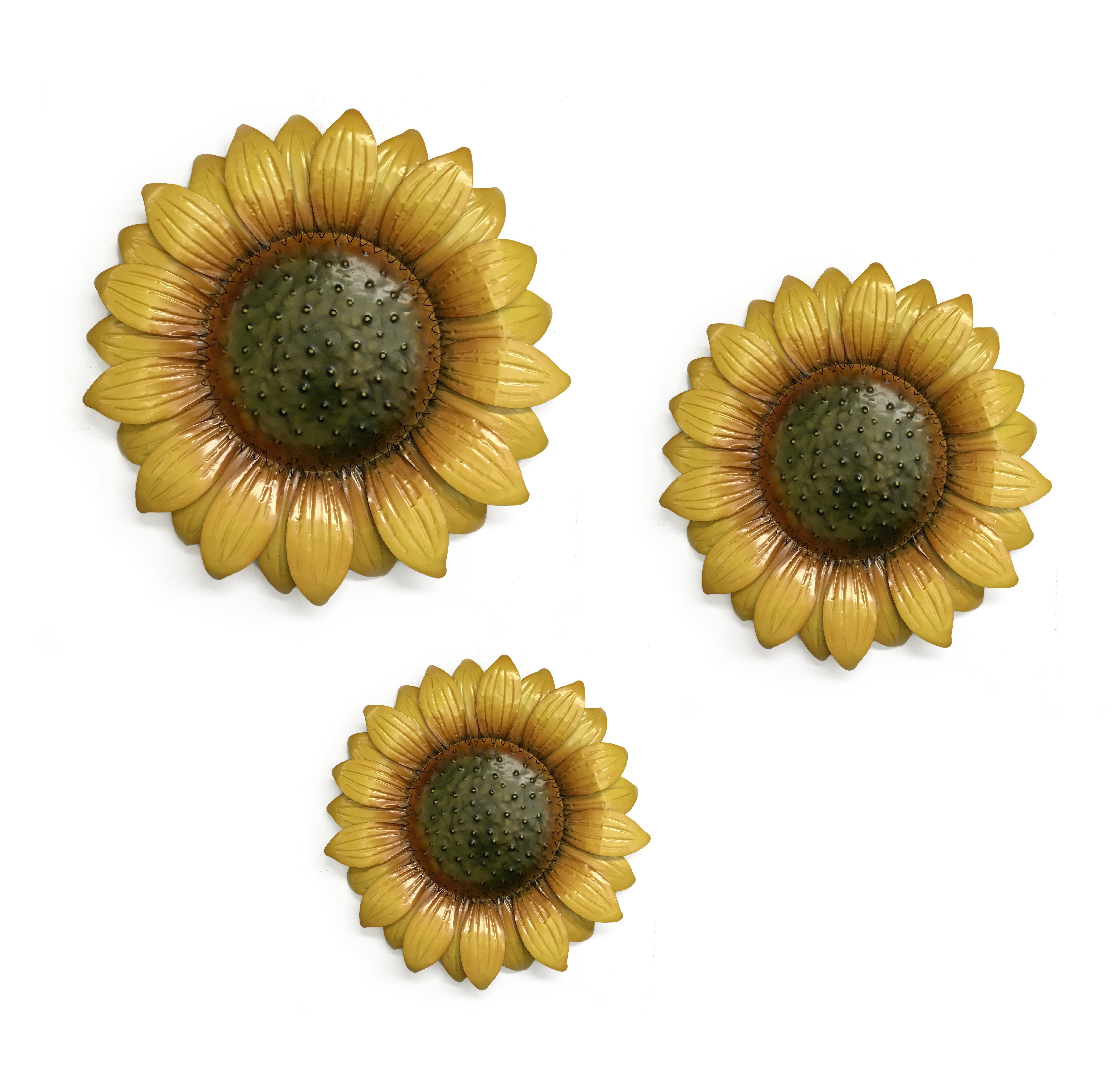 August Grove® 3 Piece Sunflowers Wall Décor Set Wayfair