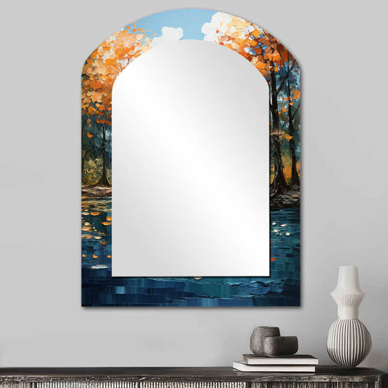 Miroir mural Orange River Sapphire Serenity, 34 po x 25 po