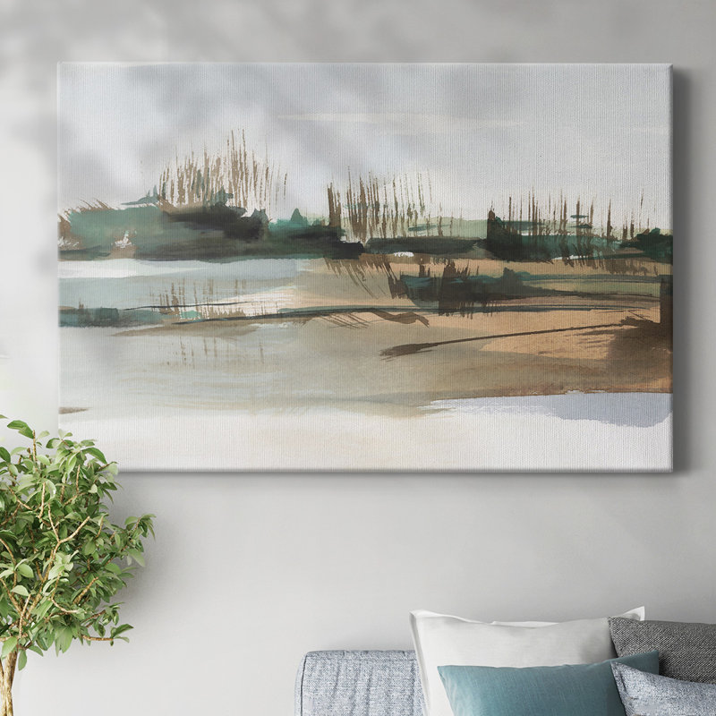 Toile tendue Marsh Reeds IV-Gallery, H 32 po x l 48 po