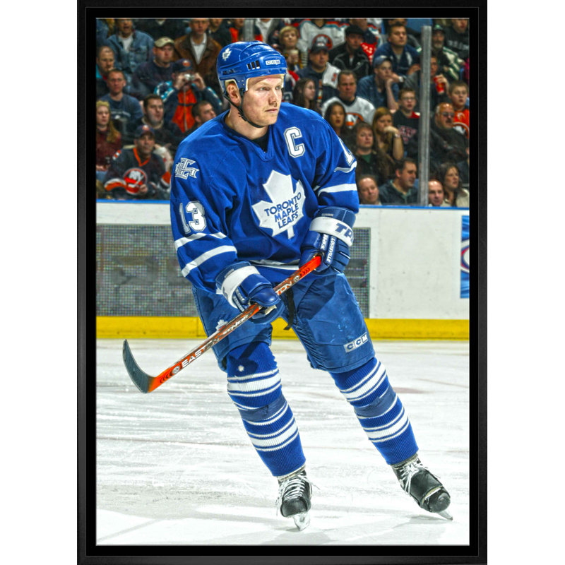 Mats Sundin Maple Leafs de Toronto, toile d'action encadrée 20 x 29