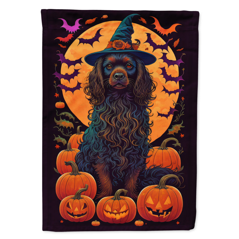 Drapeau de jardin d'Halloween en polyester Jalesa, 15,5 po x 11,25 po