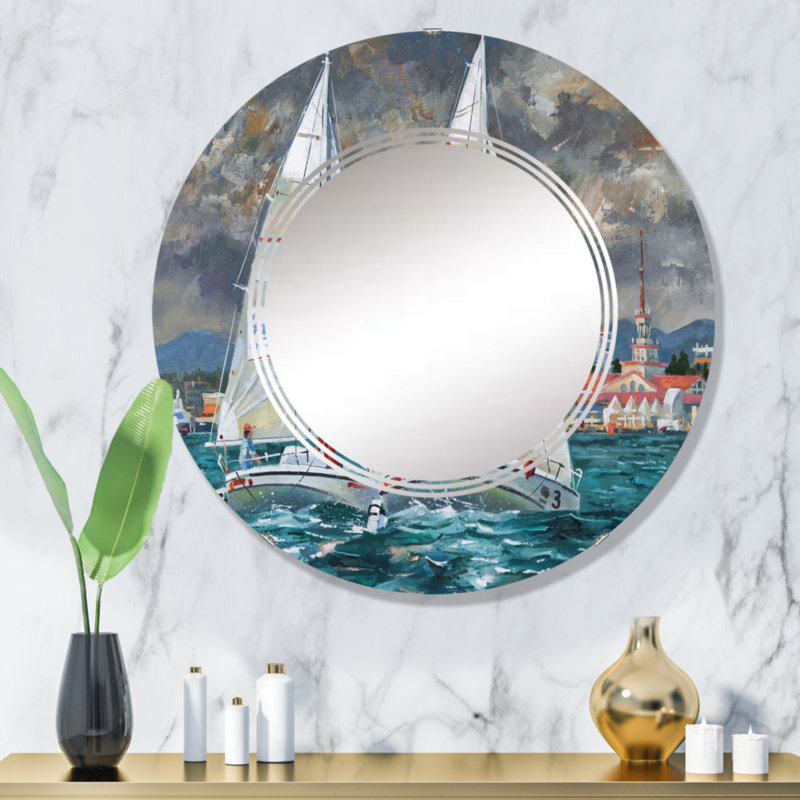 Circle Mirror, 32" x 32"