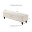 Banc avec repose-pieds 59 po avec rangement-586243463