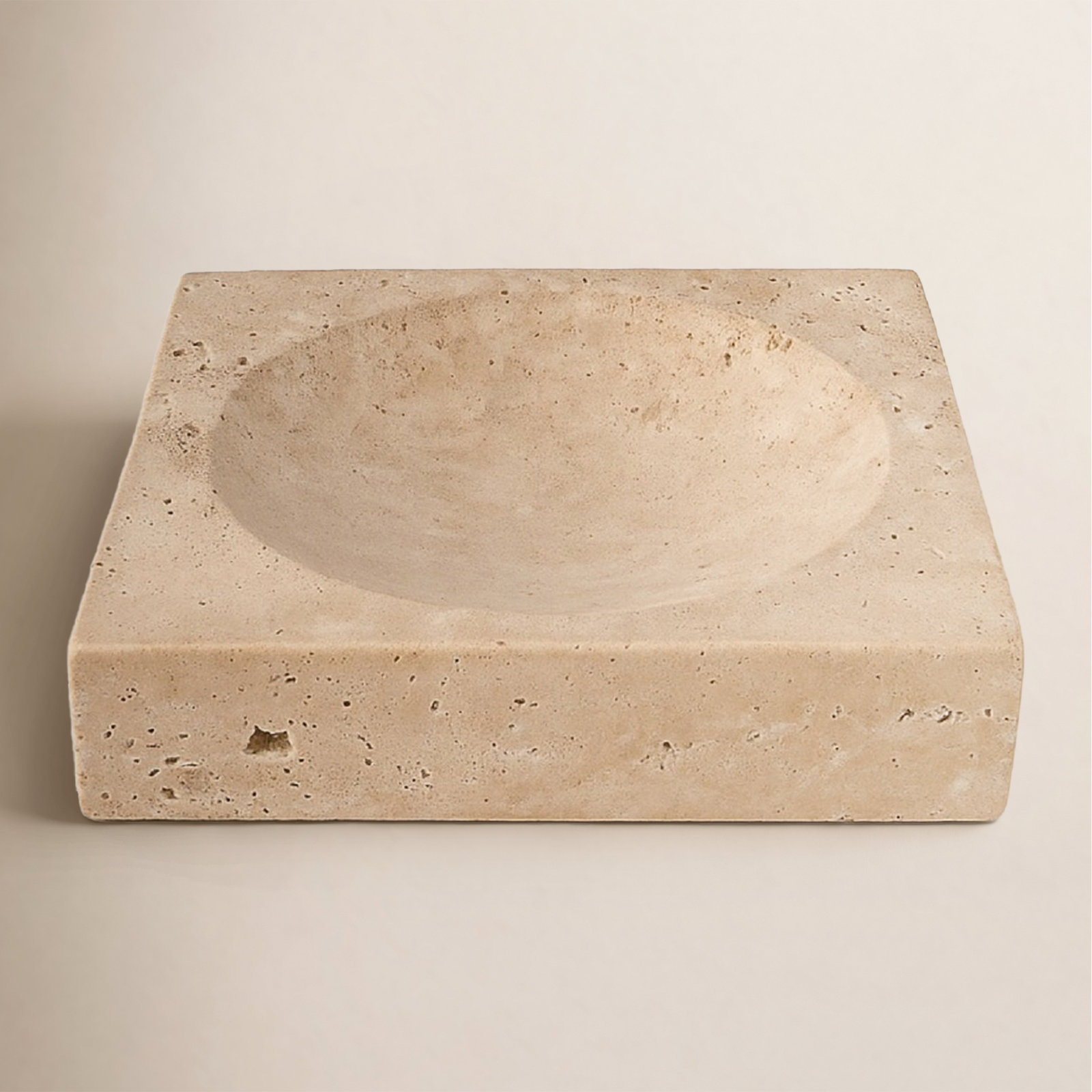 Genuine Marble Decorative Bowl, 2" H x 8" W x 8" D