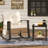 3-Piece Outdoor Wicker Rocking Conversation Set with Cushions-817557750