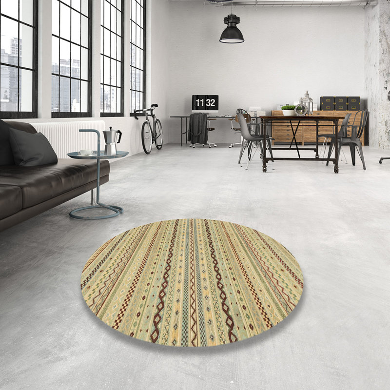 Abstract Indoor Rug, Round 4'