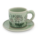 Celadon Handmade Ceramic Espresso Cup
