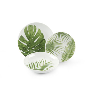 Foliage Piece Porcelain Dinnerware Set - Service for 6