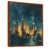 Toile avec cadre flottant brun
