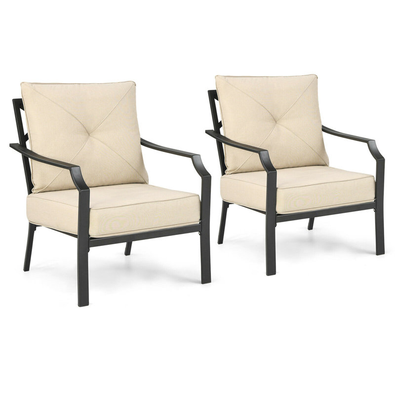 Chaise de patio avec coussin Sall